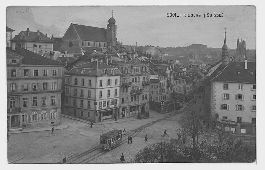 Oberer Bereich der Lausannegasse (1919).