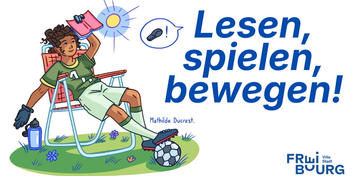 lesen, spiel, bewegen