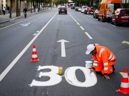 Reduzierung der Geschwindigkeit auf 30 km/h