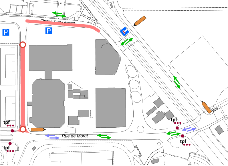 Allée du Cimetière plan
