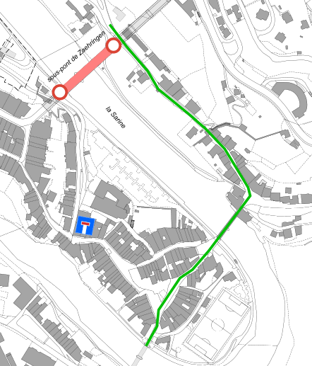 sous-pont de Zaheringen plan
