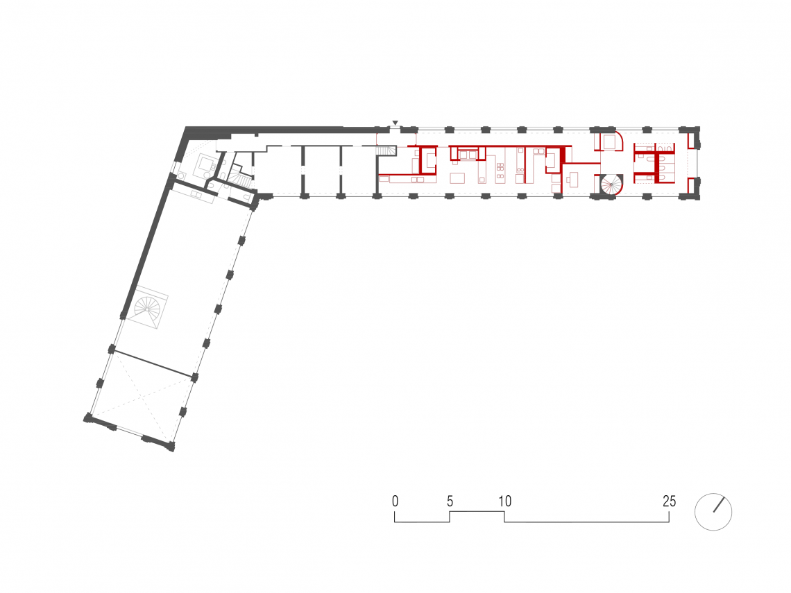 Arcades; étage; Plan