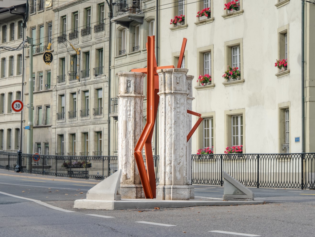 sculpture du Coureur de Morat