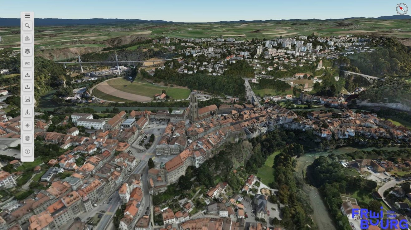 3D-Modell der Stadt Freiburg