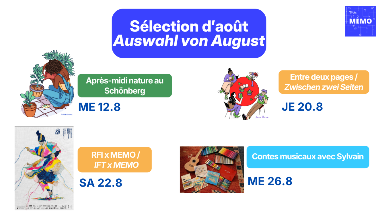 sélection des évènements d'août