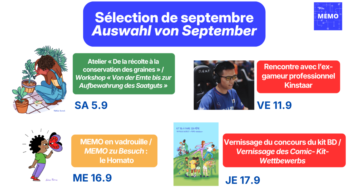 Sélection des évènements de septembre