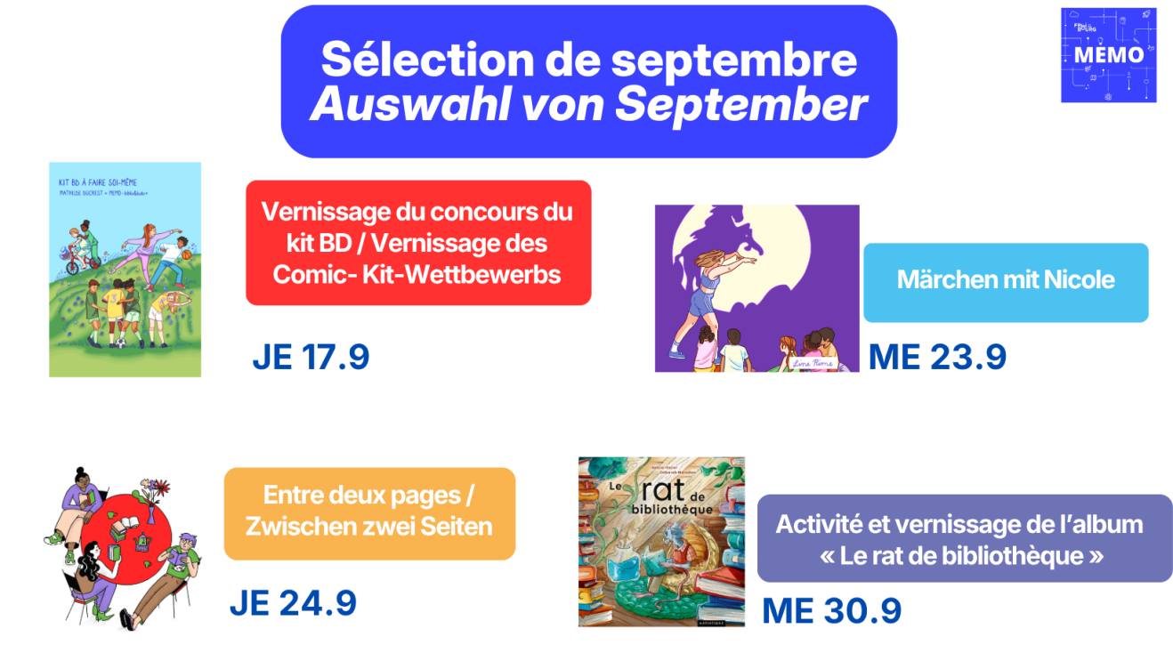 Sélection des évènements du mois de septembre