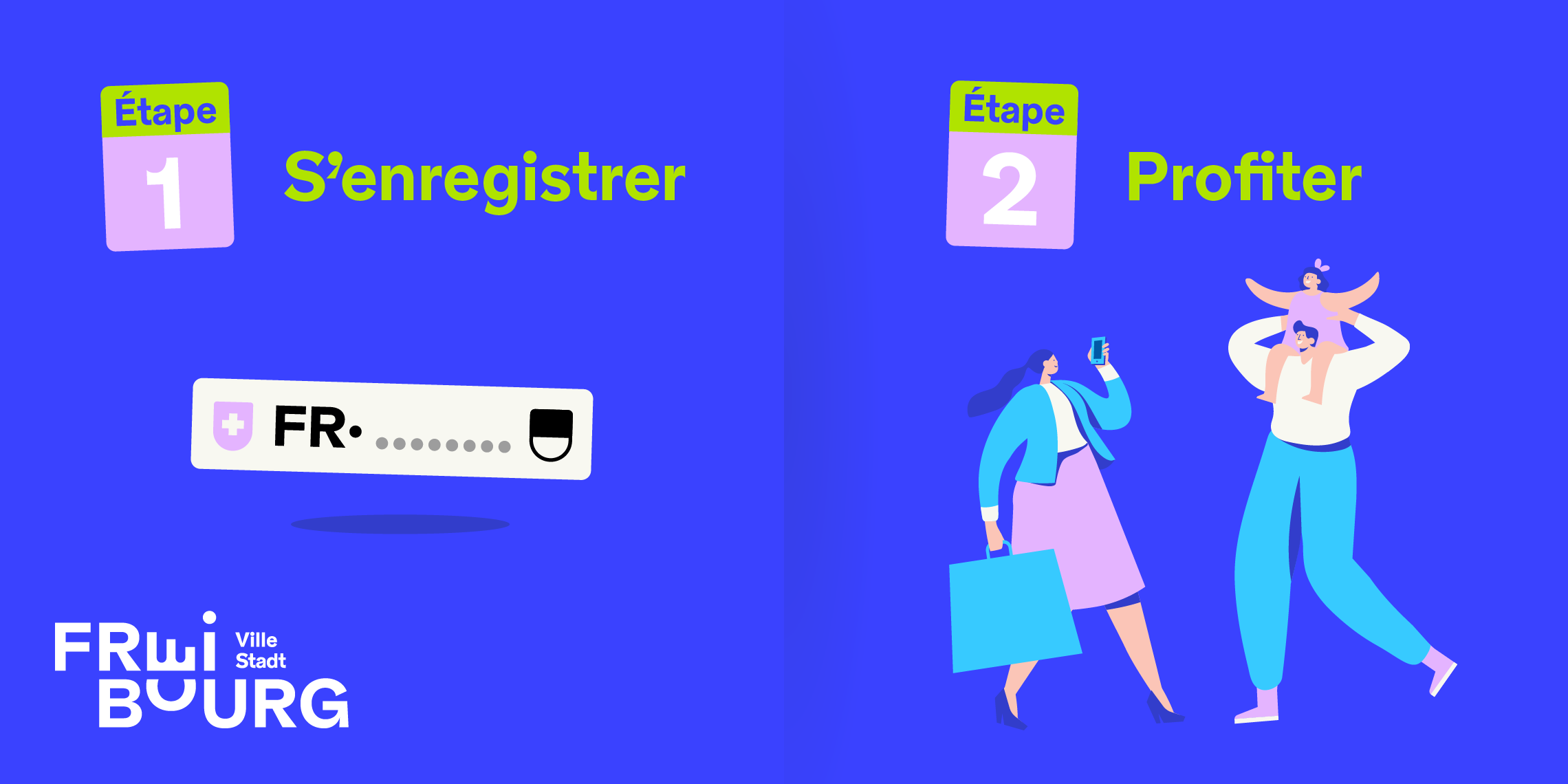 Première de parking gratuite - Les étapes